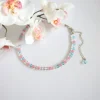 Lasihelmi choker kaulakoru pastelli