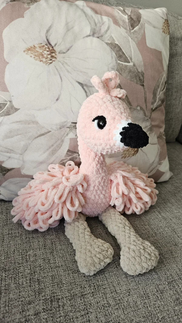 Virkattu flamingo pehmo