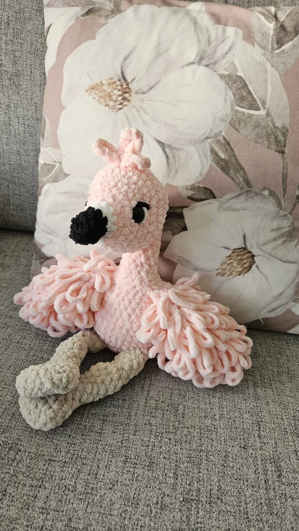 Virkattu flamingo pehmo