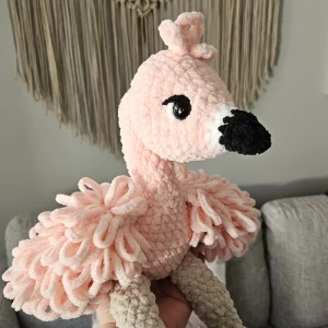 Virkattu flamingo pehmo