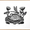 Silmätikku - linografiikka