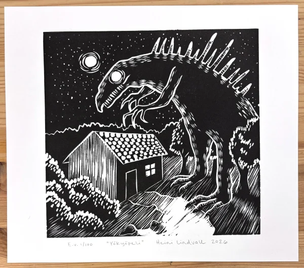 Yökyöpeli - linografiikka